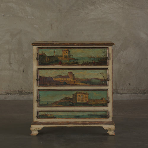 ITALIAN PAINTED COMMODE