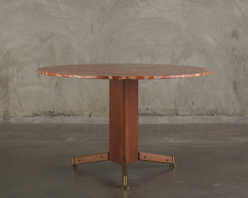 ITALIAN PEDESTAL DINING TABLE, C1950