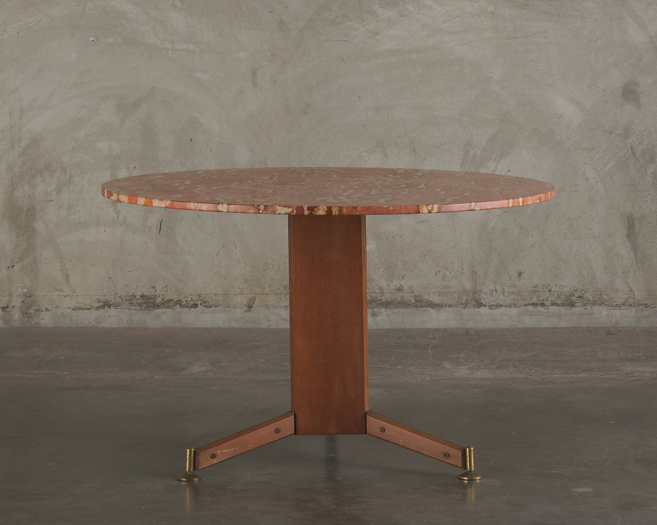 ITALIAN PEDESTAL DINING TABLE, C1950