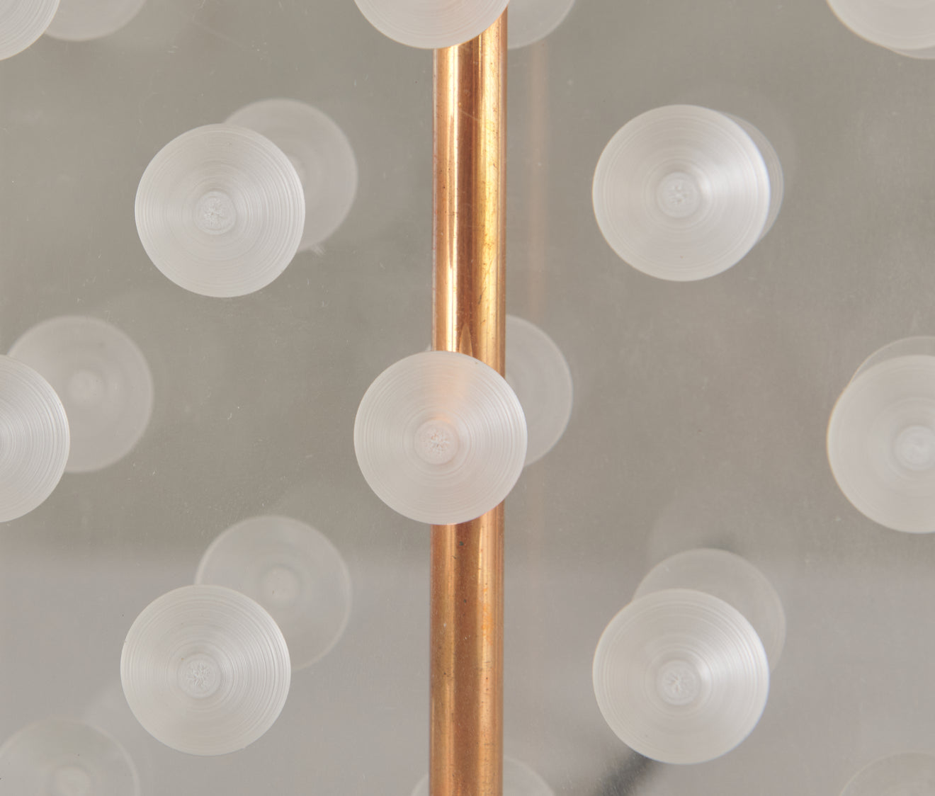 PAIR OF ITALIAN DOT PATTERN PLEXIGLASS TABLE LAMPS