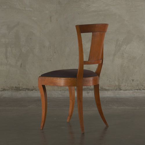 ITALIAN  SIDE CHAIRS WITH MARQUETRY BACKS