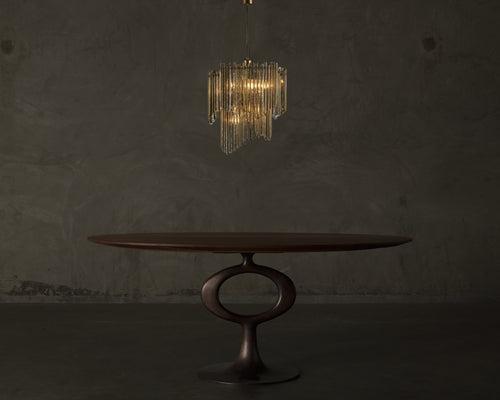 ITALIAN GLASS CHANDELIER