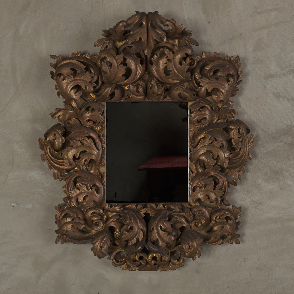 ITALIAN ROCOCO GILDED MIRROR, 19th C – Blackman Cruz