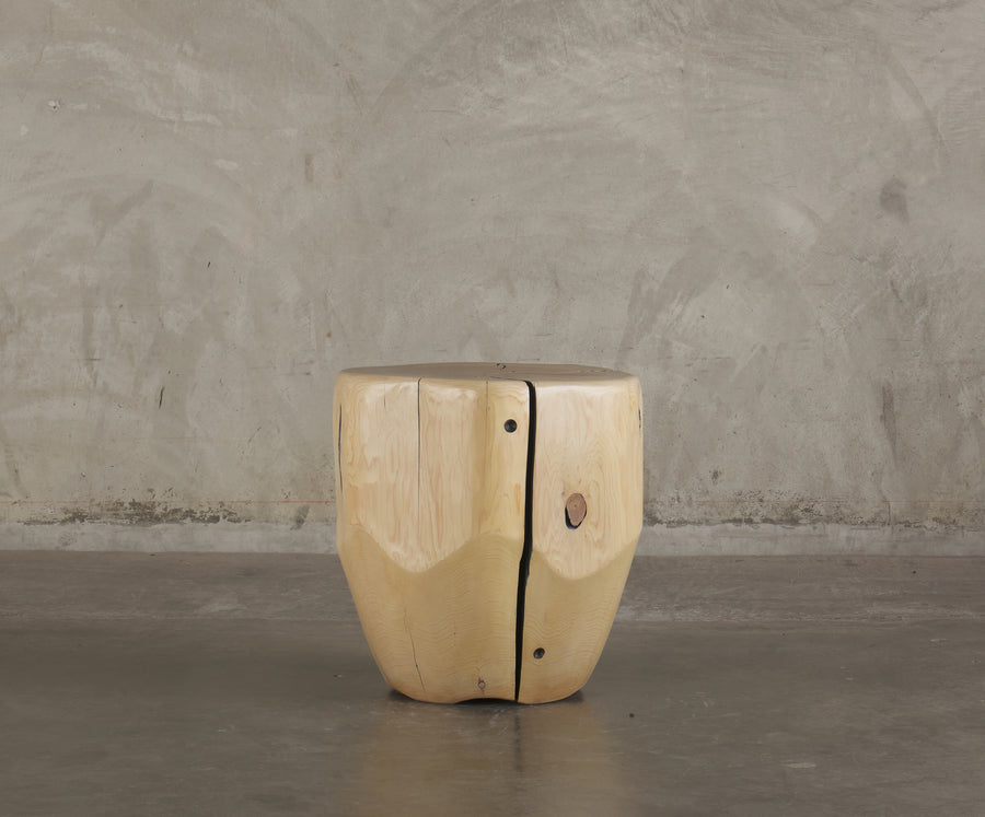 IVORY CEDAR SIDE TALL TABLE BY DAN POLLOCK