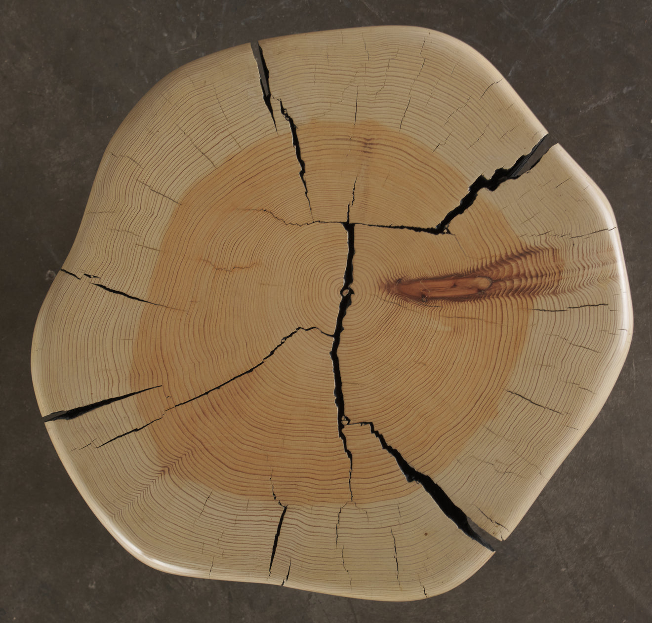 IVORY CEDAR SIDE TALL TABLE BY DAN POLLOCK