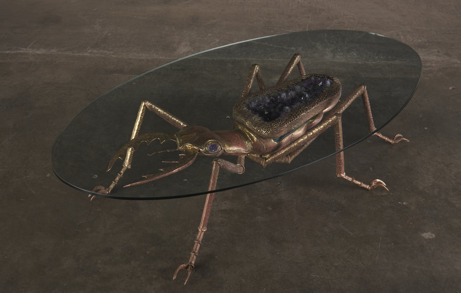 JACQUES DUVAL BRASSEUR (1934-2021) BEETLE COFFEE TABLE, c1970