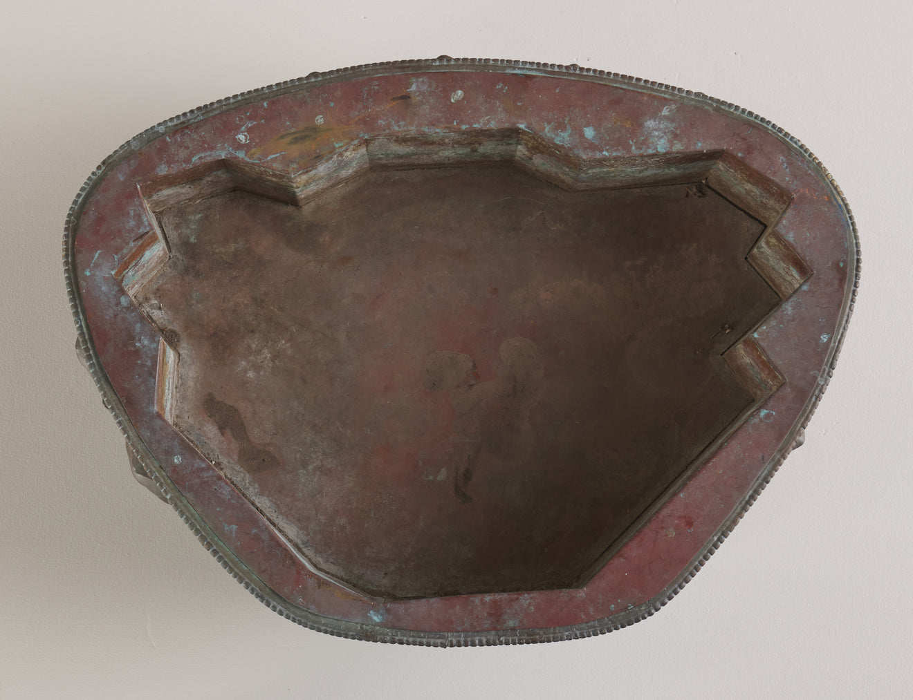 JAPANESE BRONZE LOTUS PLANTER, 19TH C
