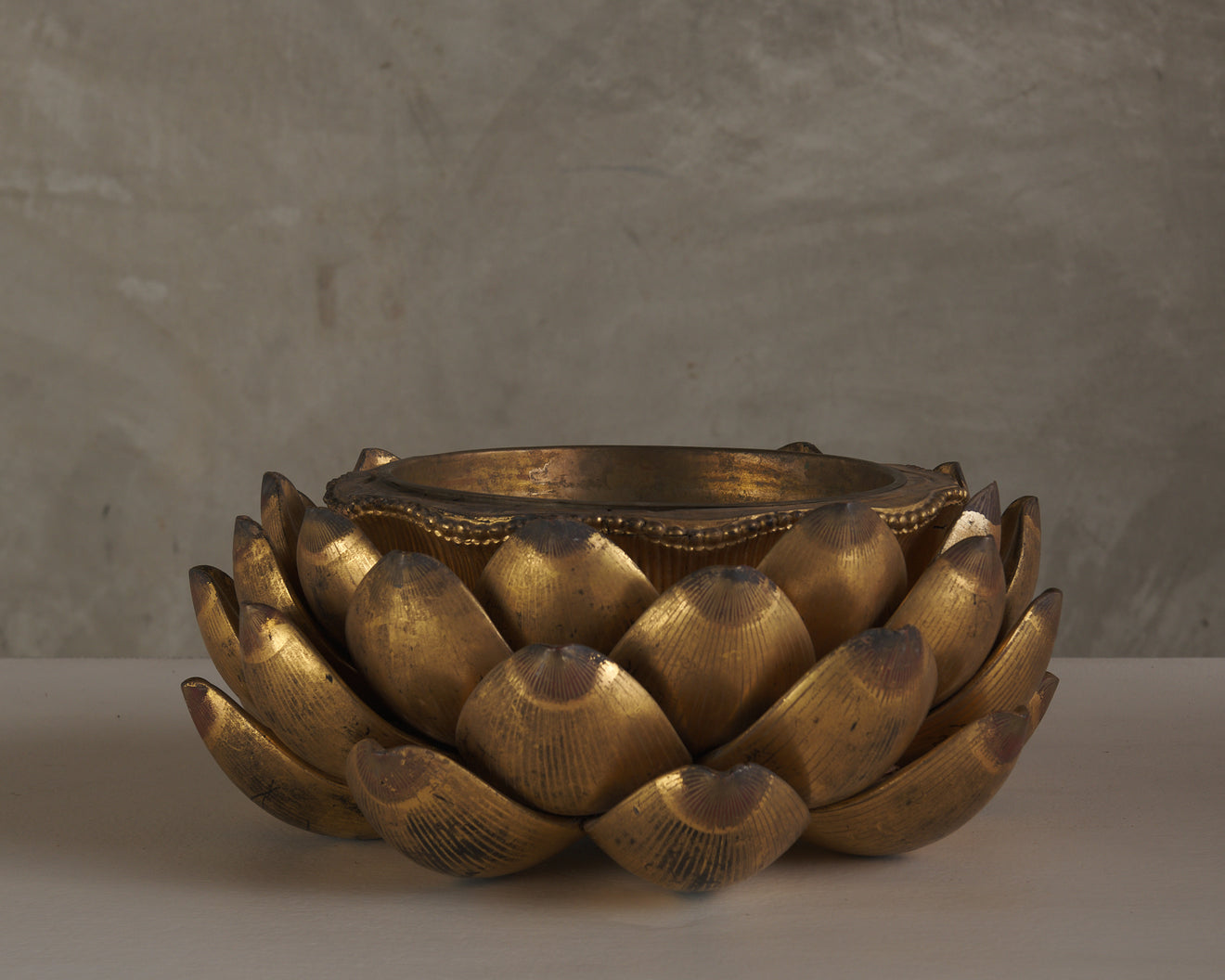 JAPANESE GILT LOTUS PLANTER, 19TH C