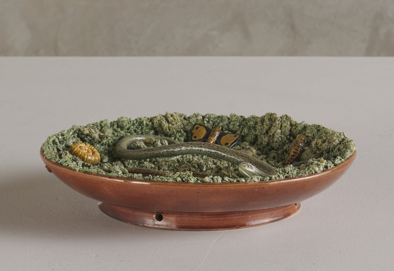 MAJOLICA PLATE, PORTUGAL, C1880