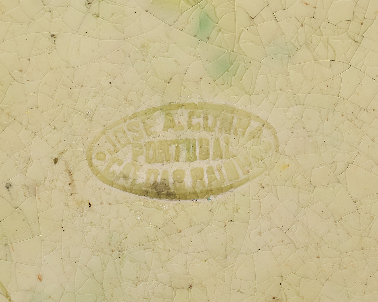 JOSE A CUNHA PALISSY MAJOLICA PLATE, PORTUGAL, C1880