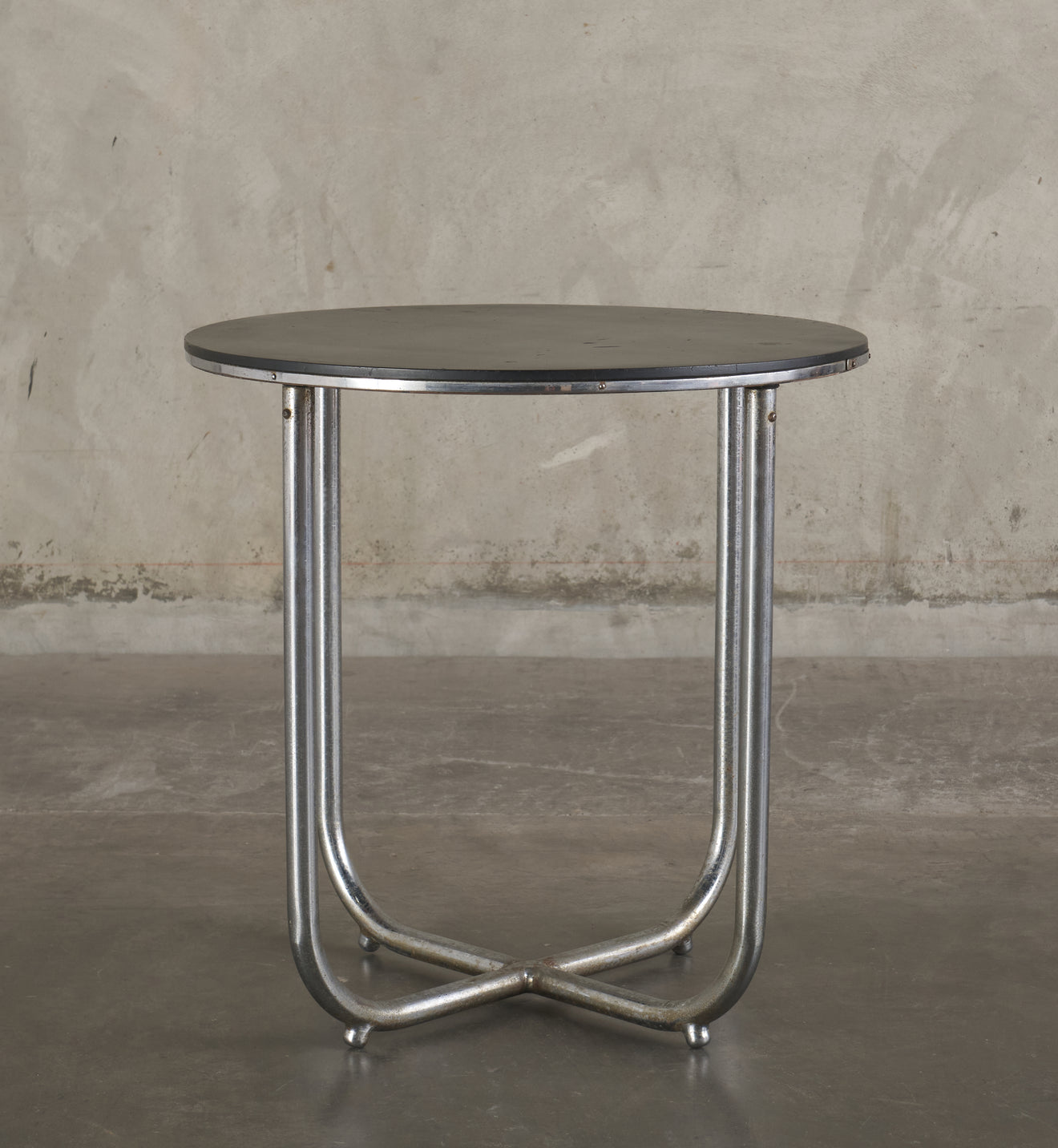 KEM WEBER (ATTRIB) FOR LLOYD'S CHROMED BASE LAMP TABLE, C1935