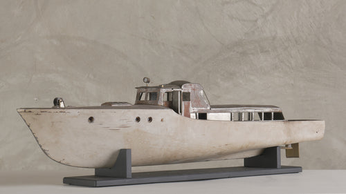 LARGE  METAL MODEL POND YACHT