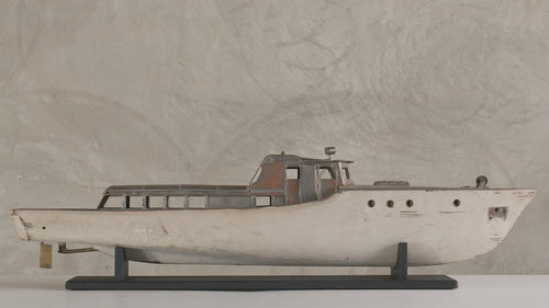 LARGE  METAL MODEL POND YACHT