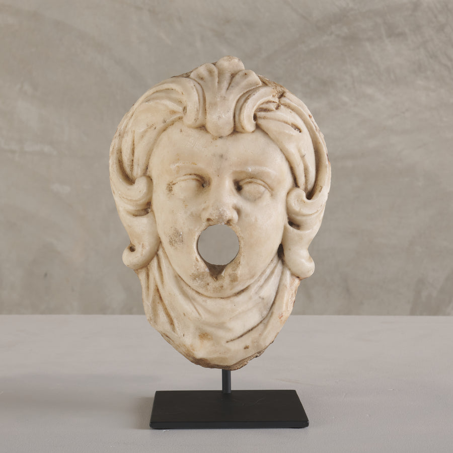 LATE 18TH C MASCARON ON STAND