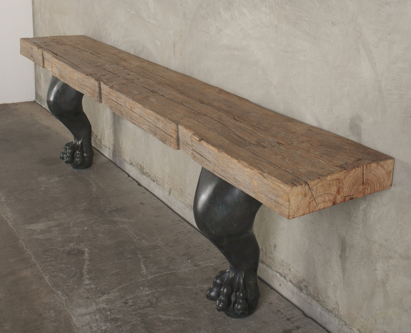 LEONINE OAK WALL CONSOLE BY LIKA MOORE