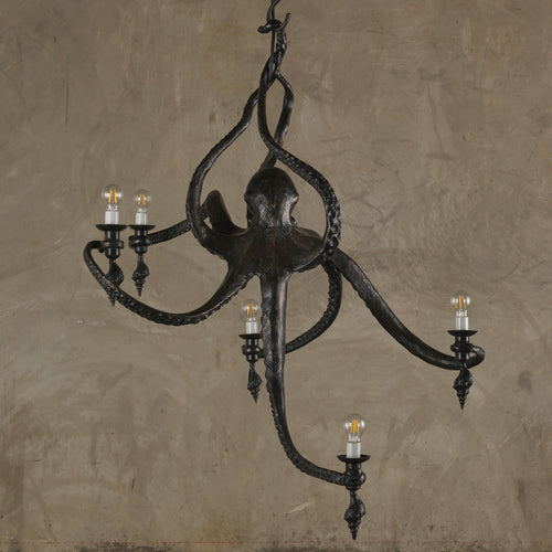 LIFESIZE OCTOPUS CHANDELIER BY BRADLEY CLIFFORD