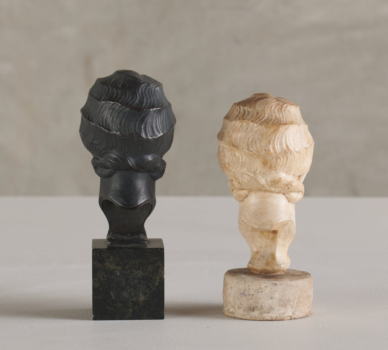 LOIS WHITCOMB RHEAD ( 1892-1994) FEMALE BUST WITH PLASTER MAQUETTE