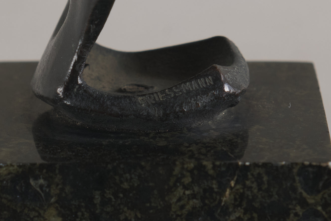 LOIS WHITCOMB RHEAD ( 1892-1994) FEMALE BUST WITH PLASTER MAQUETTE