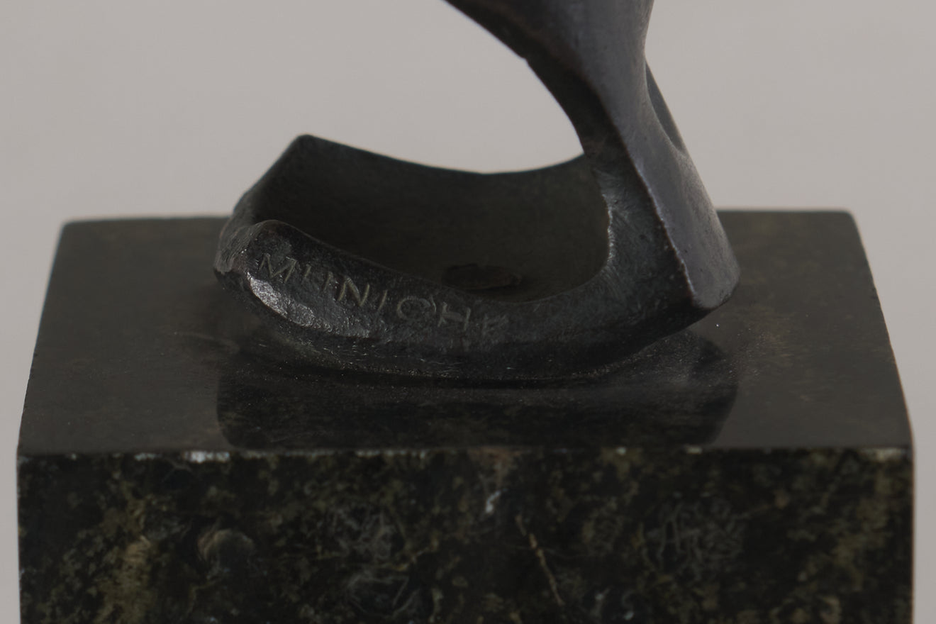 LOIS WHITCOMB RHEAD ( 1892-1994) FEMALE BUST WITH PLASTER MAQUETTE