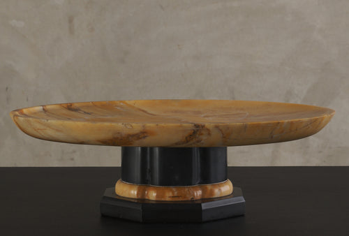 MARBLE TABLE TOP PEDESTAL TRAY