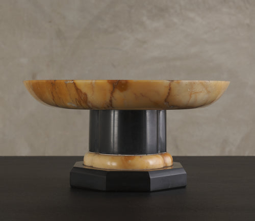 MARBLE TABLE TOP PEDESTAL TRAY