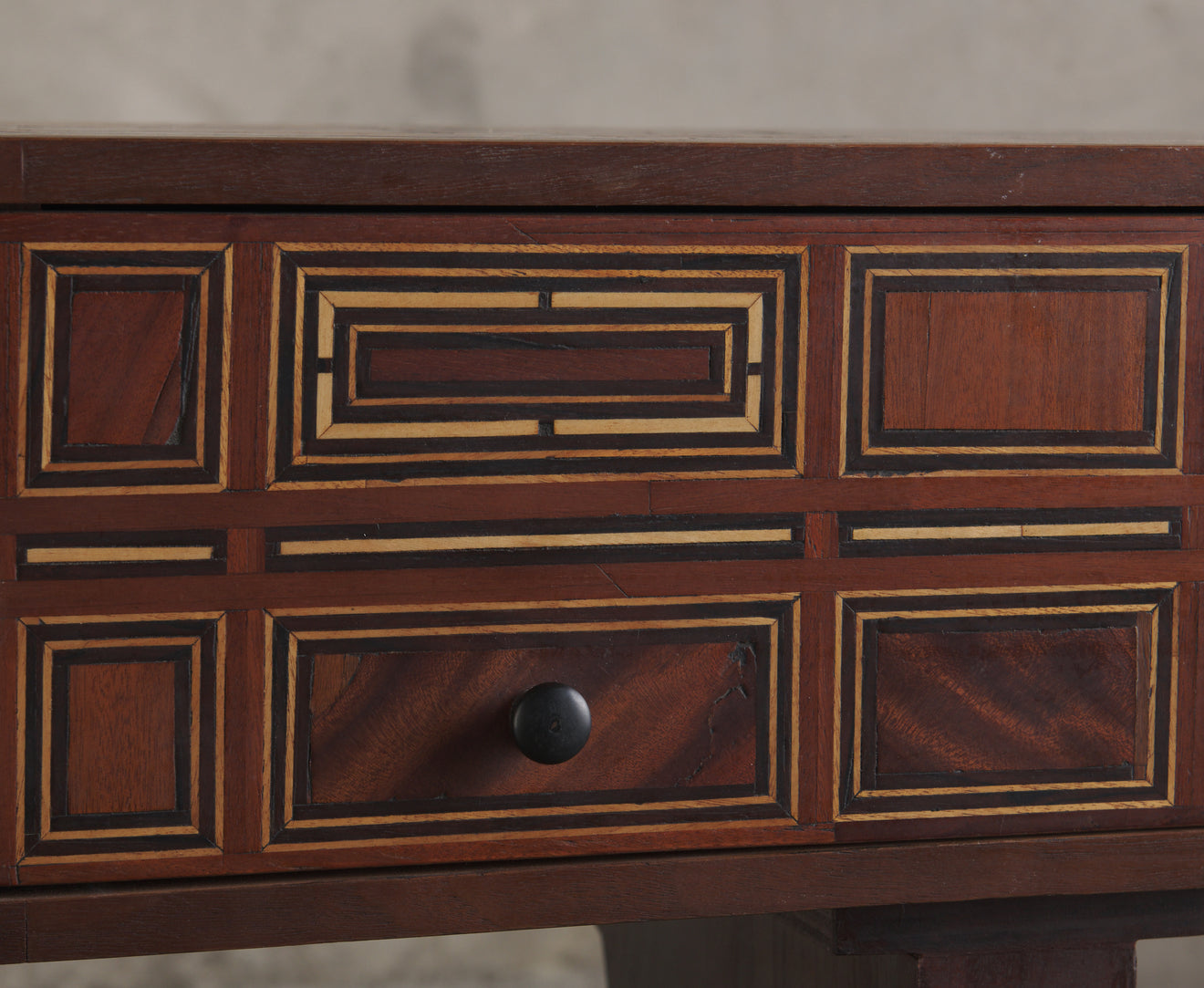 MARQUETRY CONSOLE WITH 3 DRAWERS BY ERNESTO VELAZQUEZ