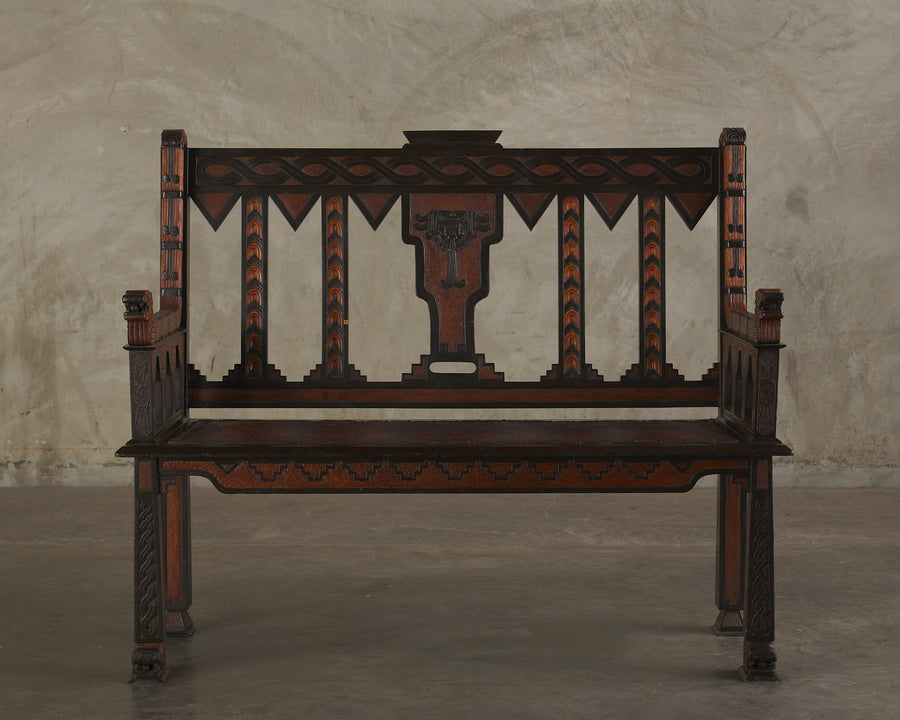 MAYAN REVIVAL BENCH