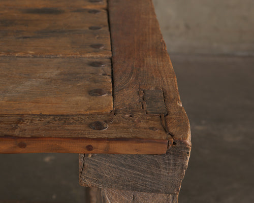 MESQUITE RUSTIC WORK TABLE WITH DRAWER