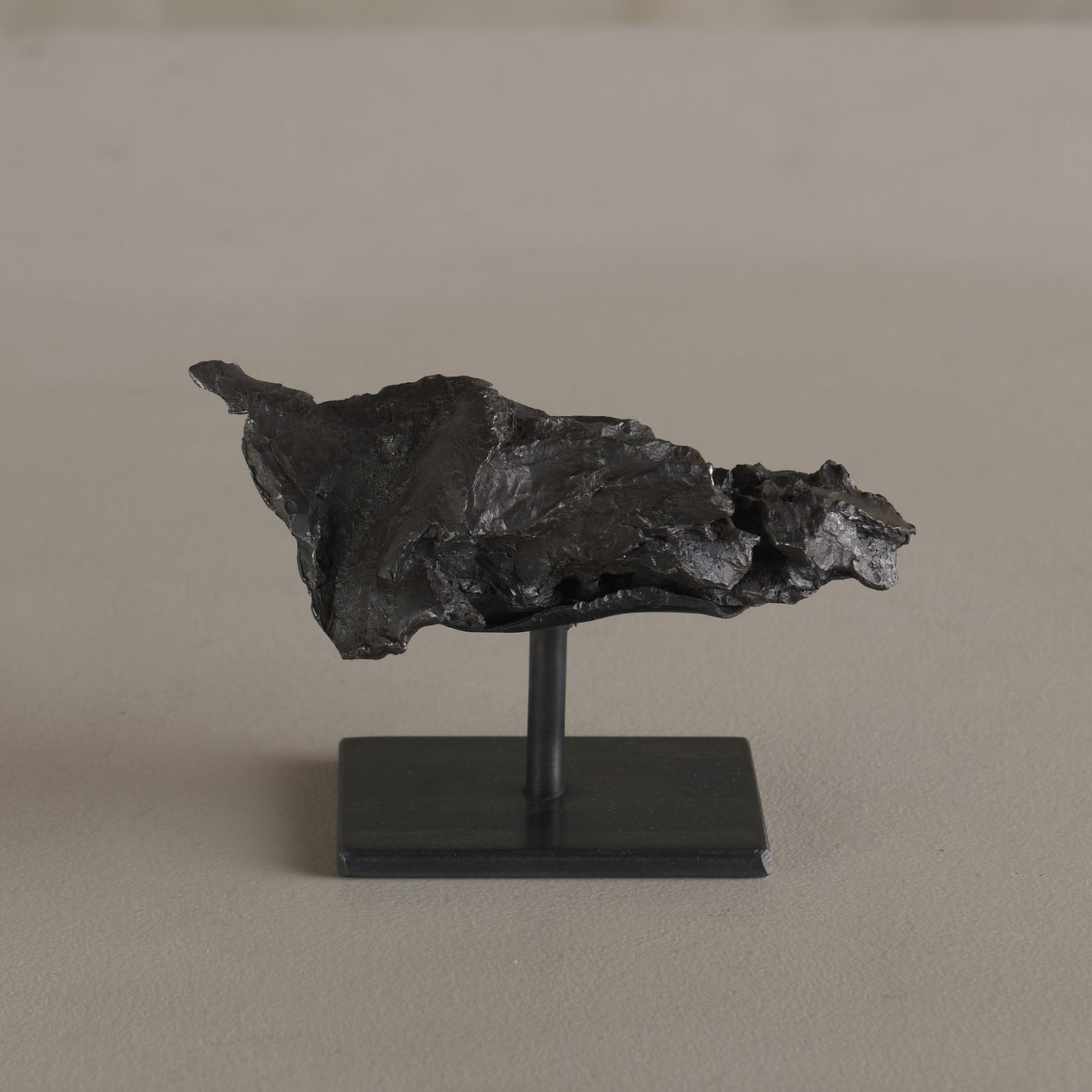 METEORITE ON STEEL STAND