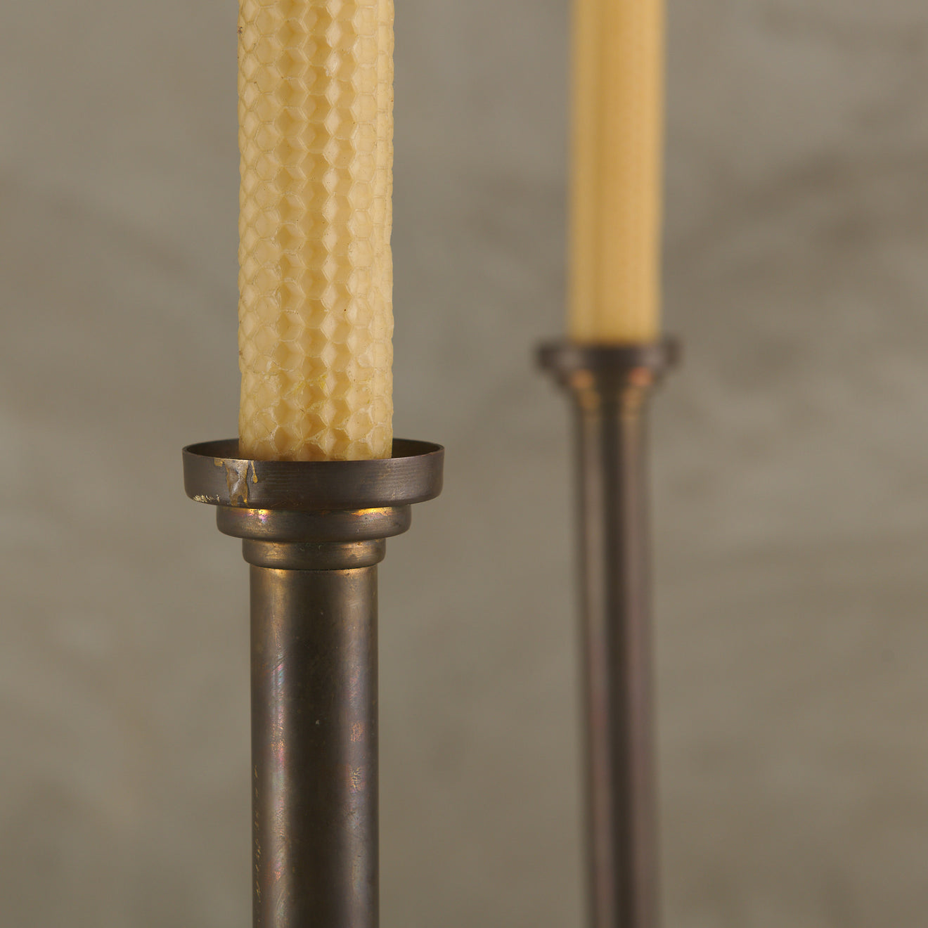 MODERNE BRASS CANDELABRA