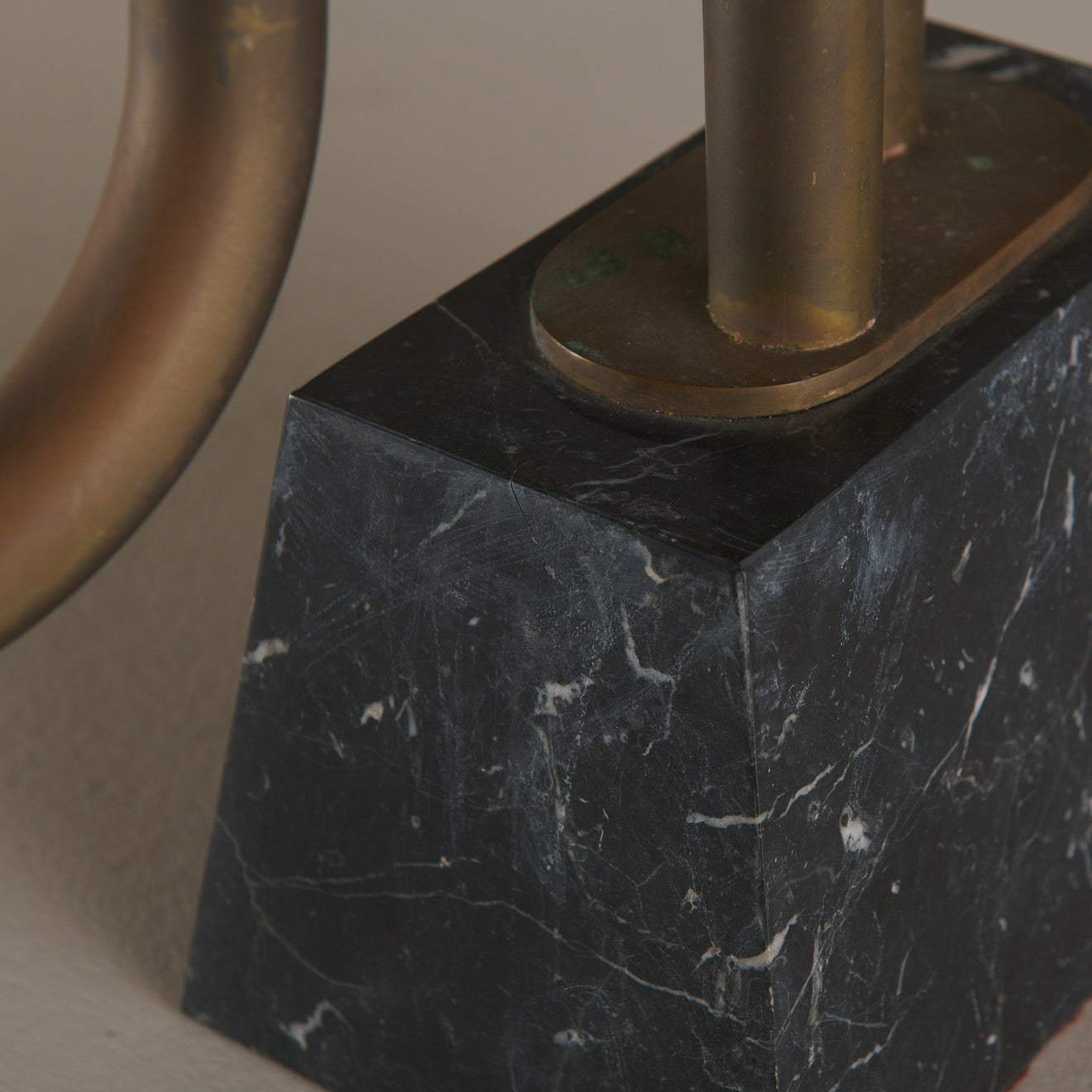 MODERNE BRASS CANDELABRA