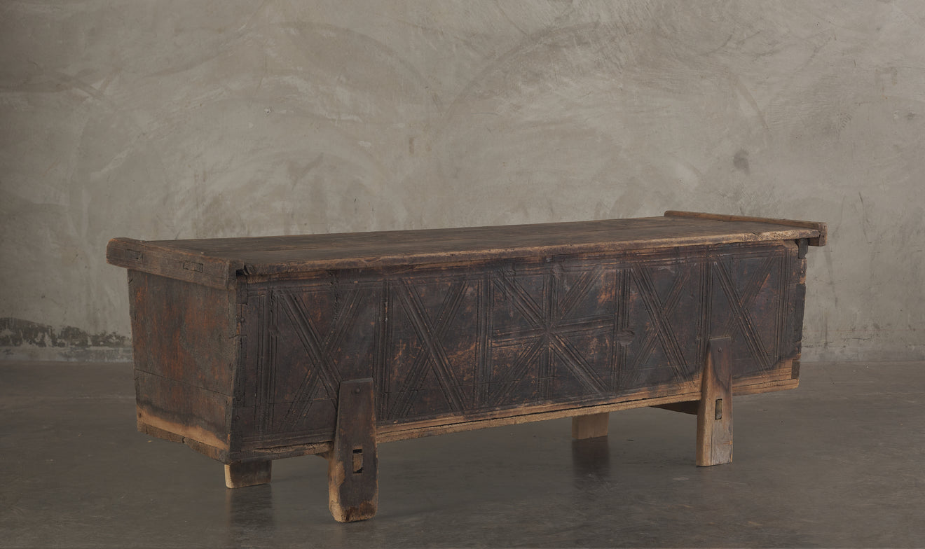 19th C MONTAGNARD FRENCH ALPS COFFER