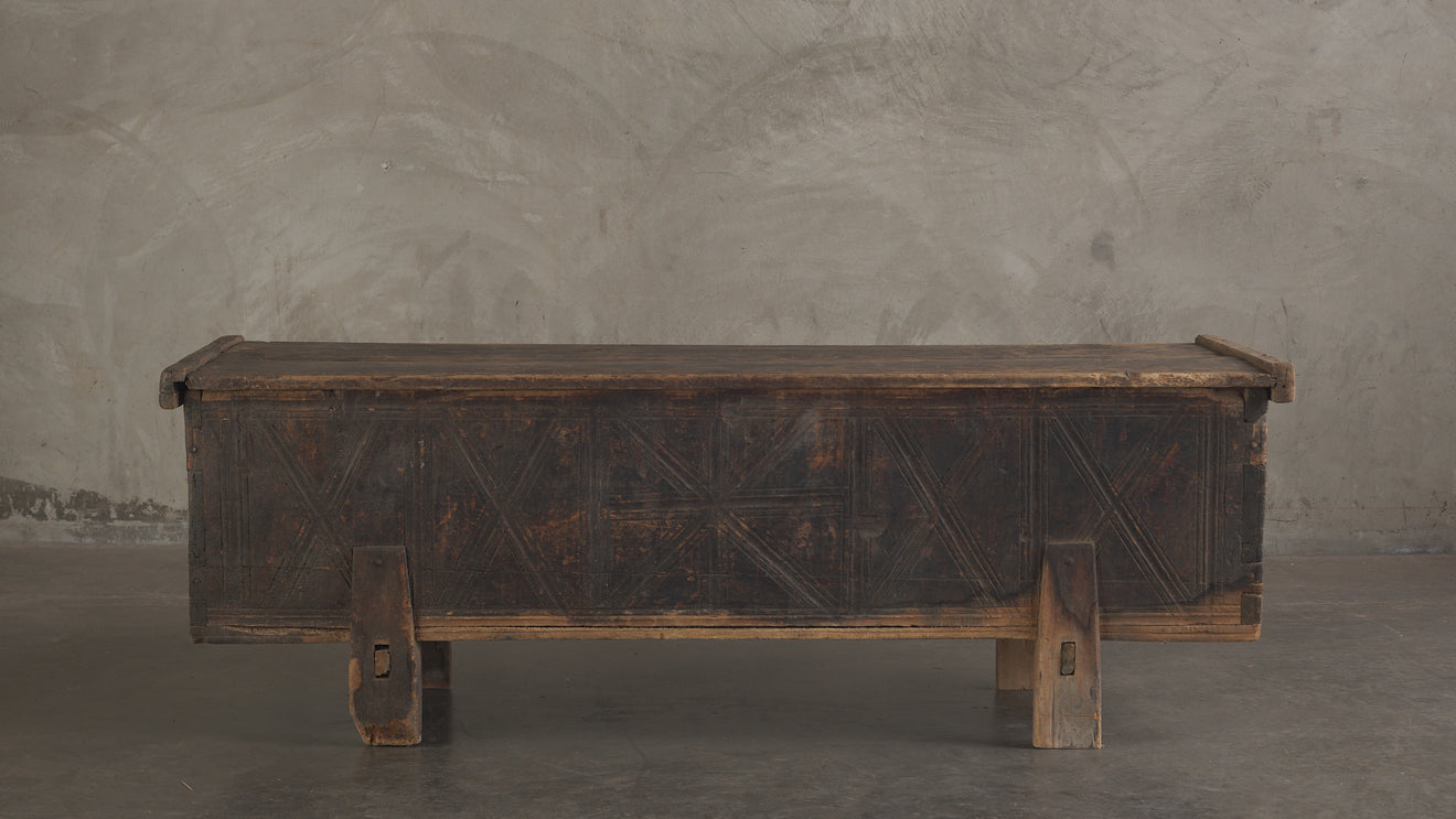 19th C MONTAGNARD FRENCH ALPS COFFER