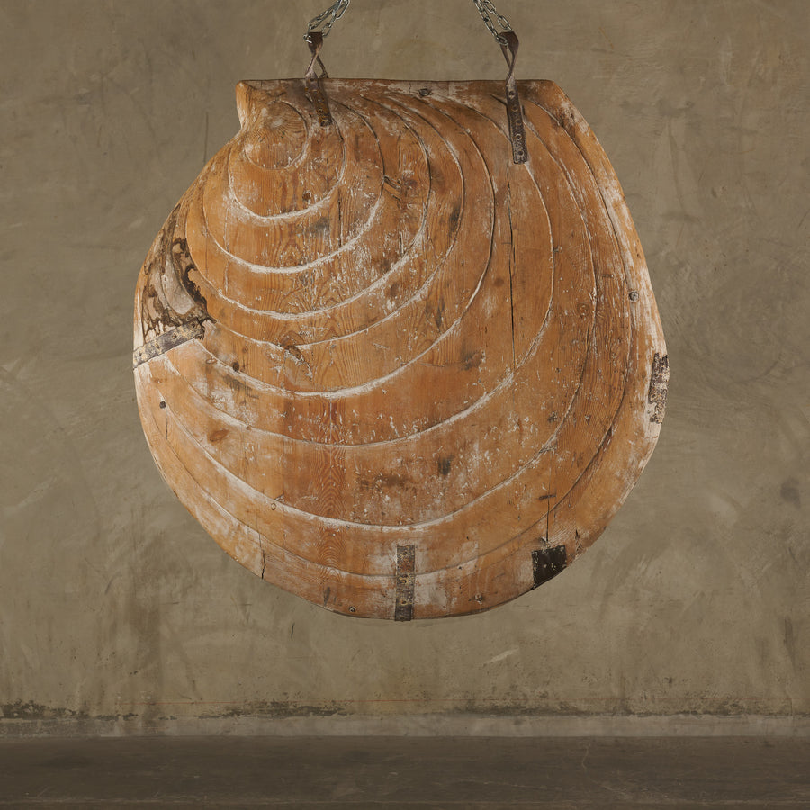 MONUMENTAL OYSTER SHELL FROM CONEY ISLAND, M.C. ILLIONS & SONS