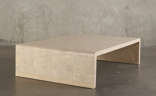 MONUMENTAL WALDO FERNANDEZ CUSTOM COFFEE TABLE, USA, 20TH C
