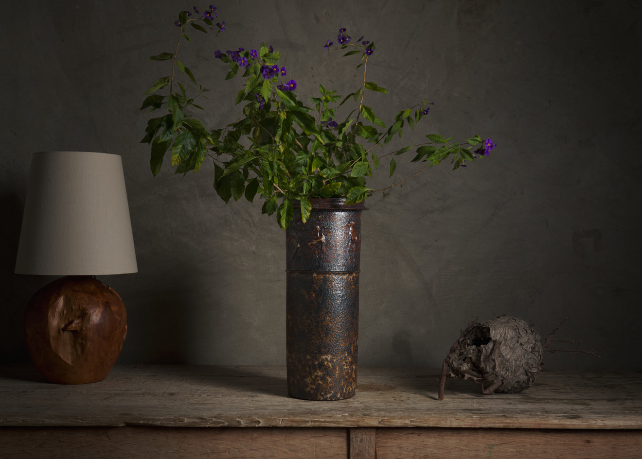 MONUMENTAL SIGNED CLAES THELL STONEWARE VASE, SWEDEN, C1971