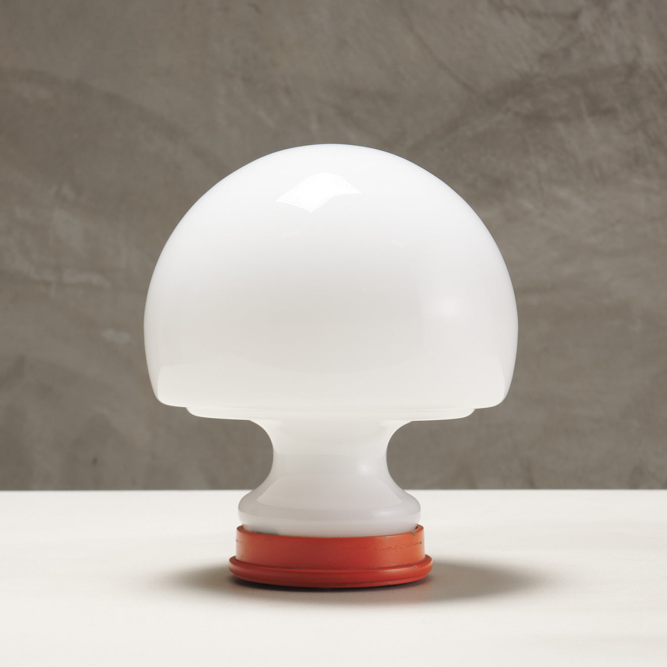 MURANO GLASS MUSHROOM TABLE LAMP, 1970S