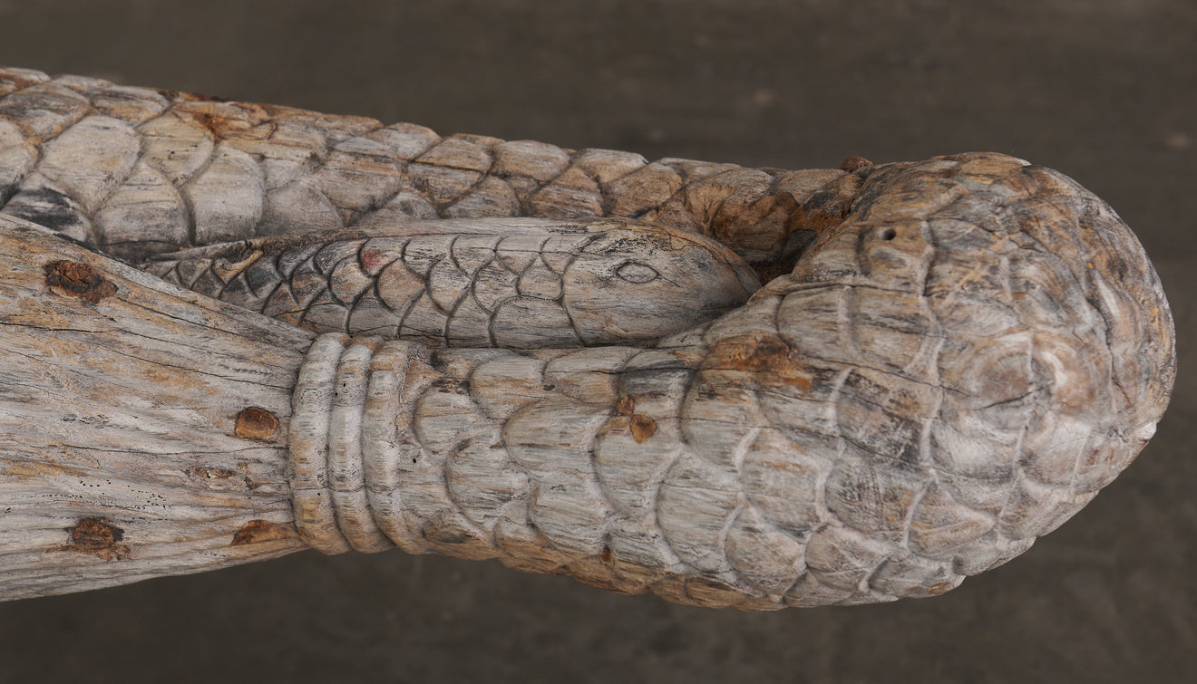 MYTHOLOGICAL CROCODILE BENCH, 20th C