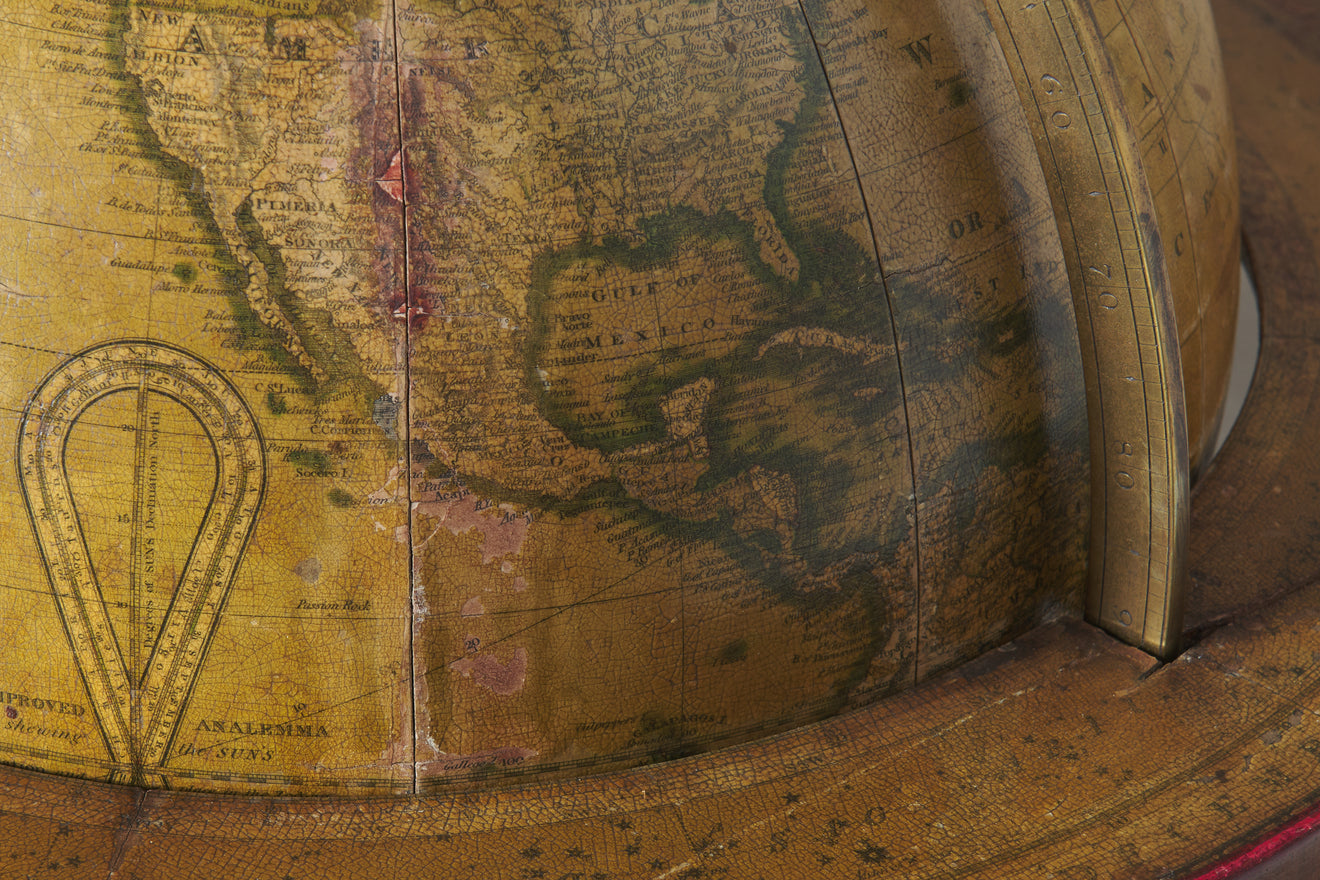 NEWTON'S TERRESTRIAL FLOOR GLOBE, LONDON, 1840