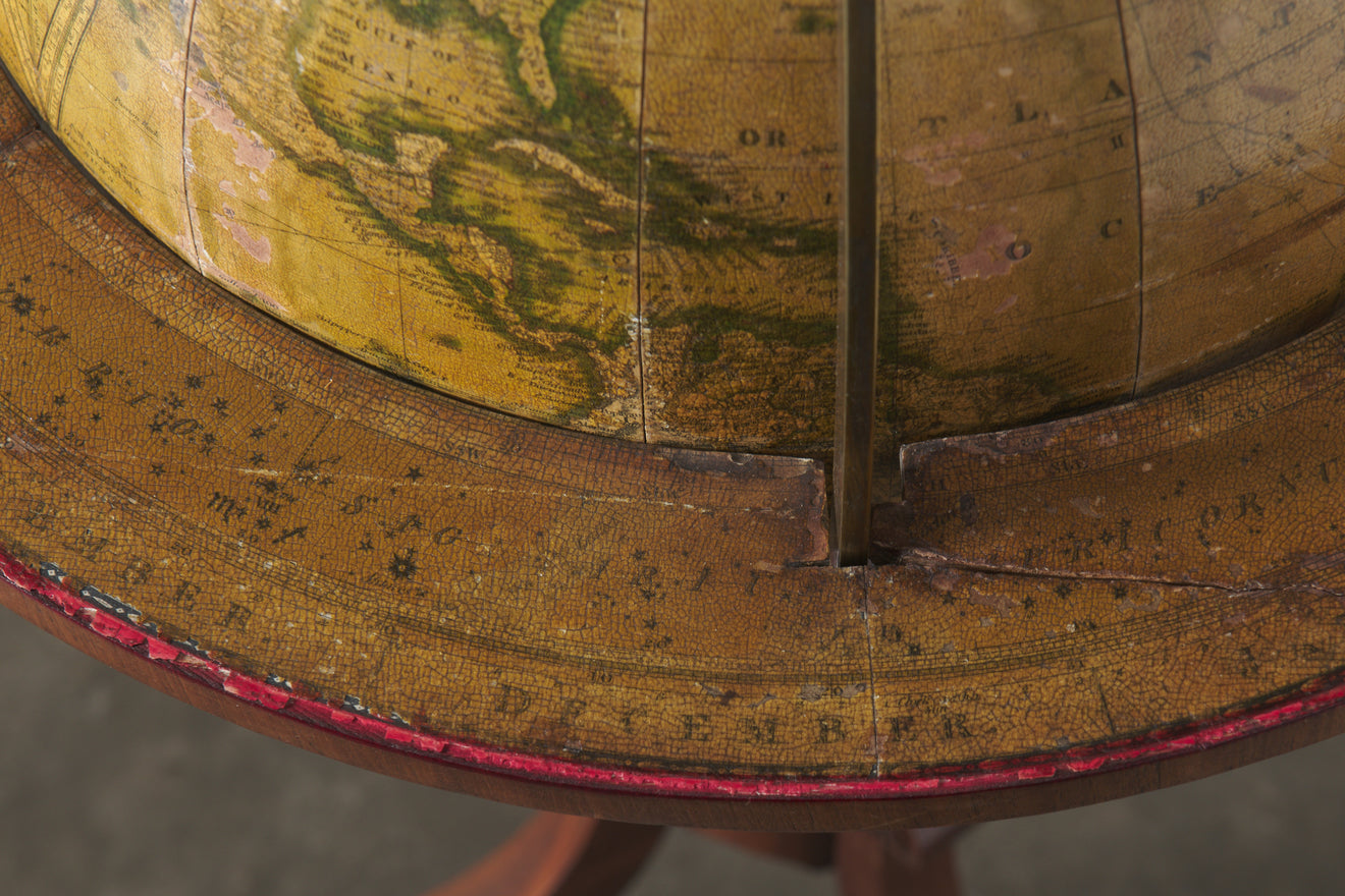 NEWTON'S TERRESTRIAL FLOOR GLOBE, LONDON, 1840