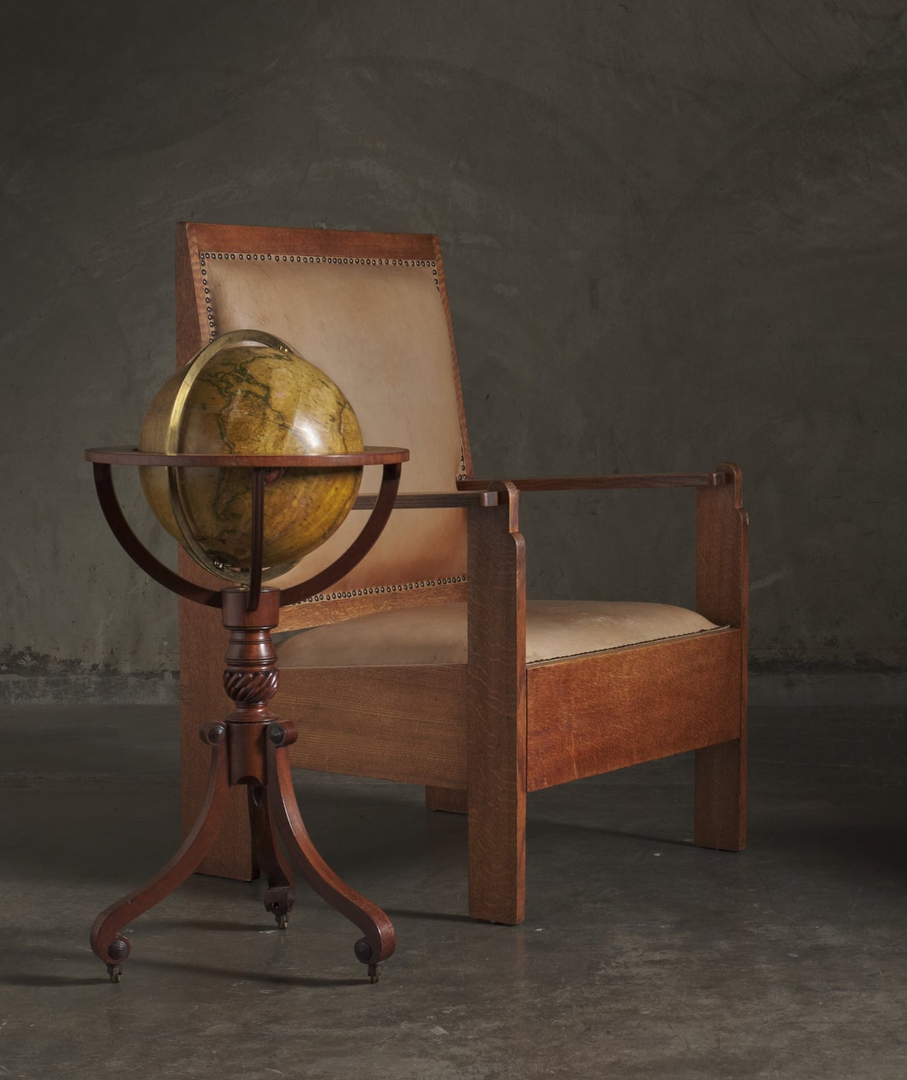 NEWTON'S TERRESTRIAL FLOOR GLOBE, LONDON, 1840