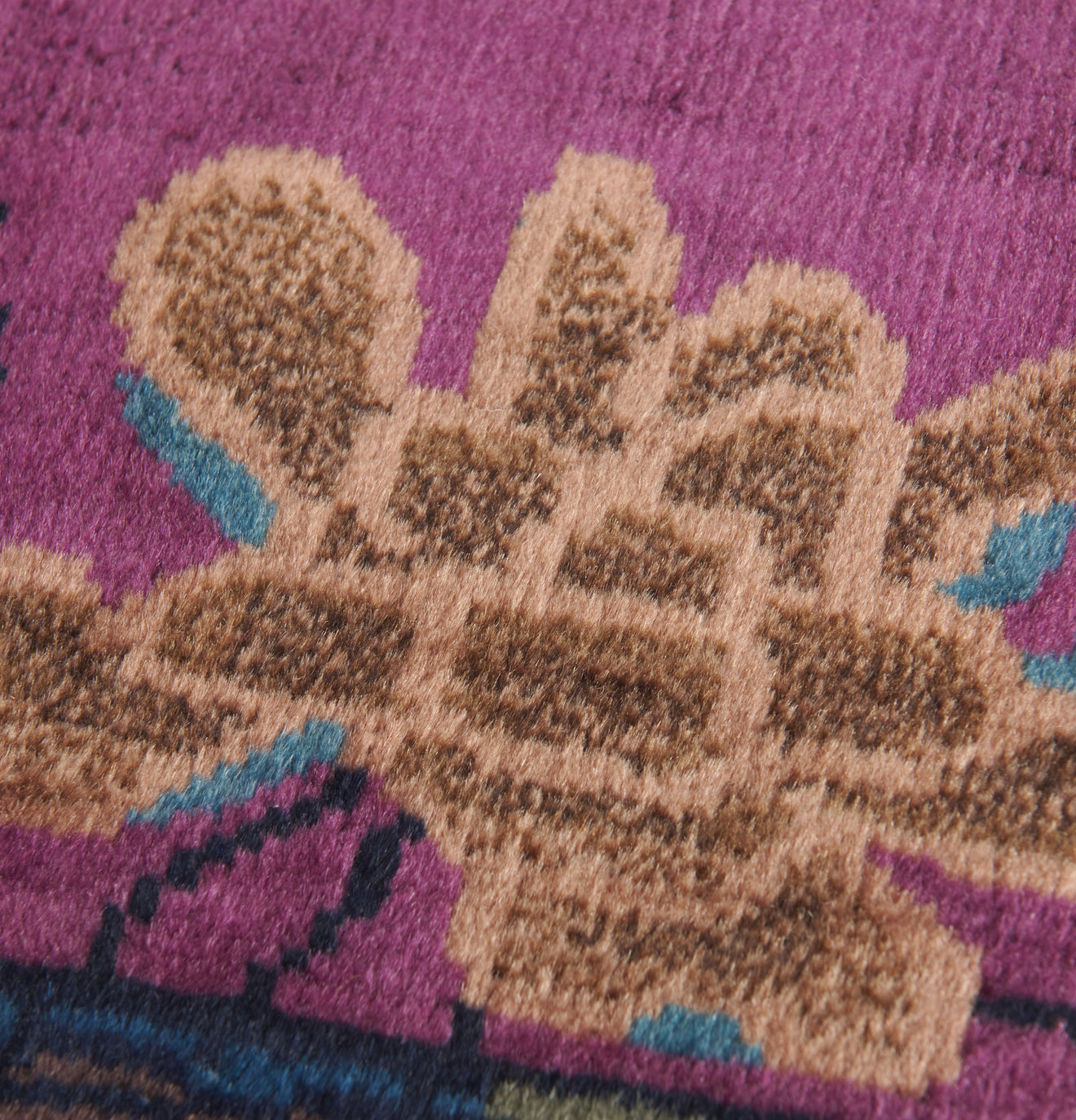 JEWEL TONED NICHOL'S ART DECO RUG