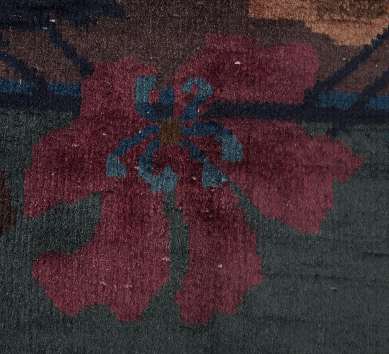 JEWEL TONED NICHOL'S ART DECO RUG