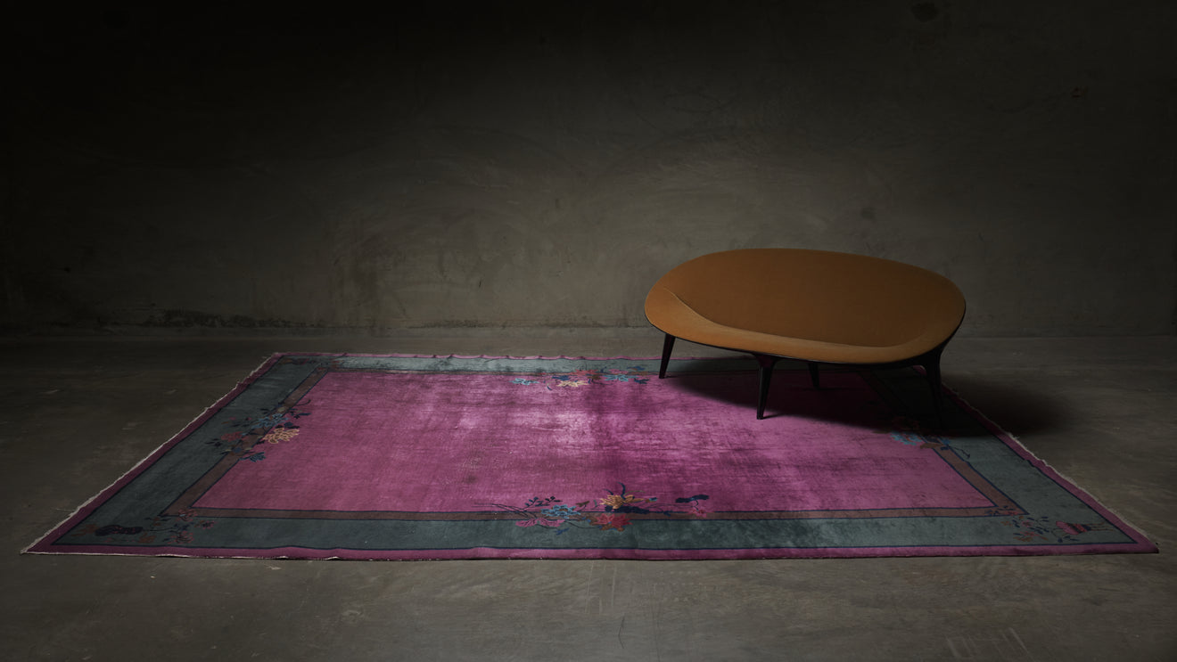 JEWEL TONED NICHOL'S ART DECO RUG