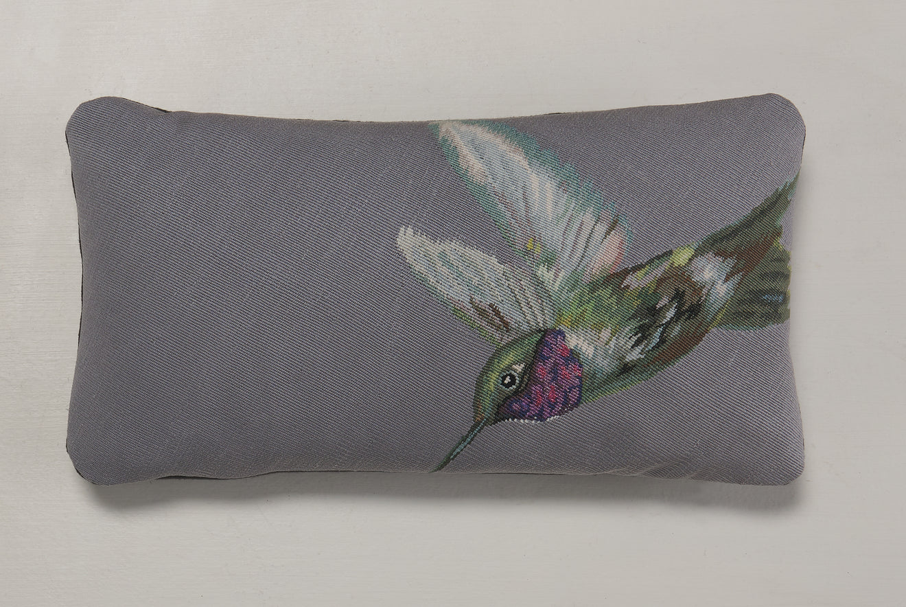 ALEXANDER MCQUEEN AUBUSSON HUMMINGBIRD PILLOW(S): BOLSTER & LUMBAR