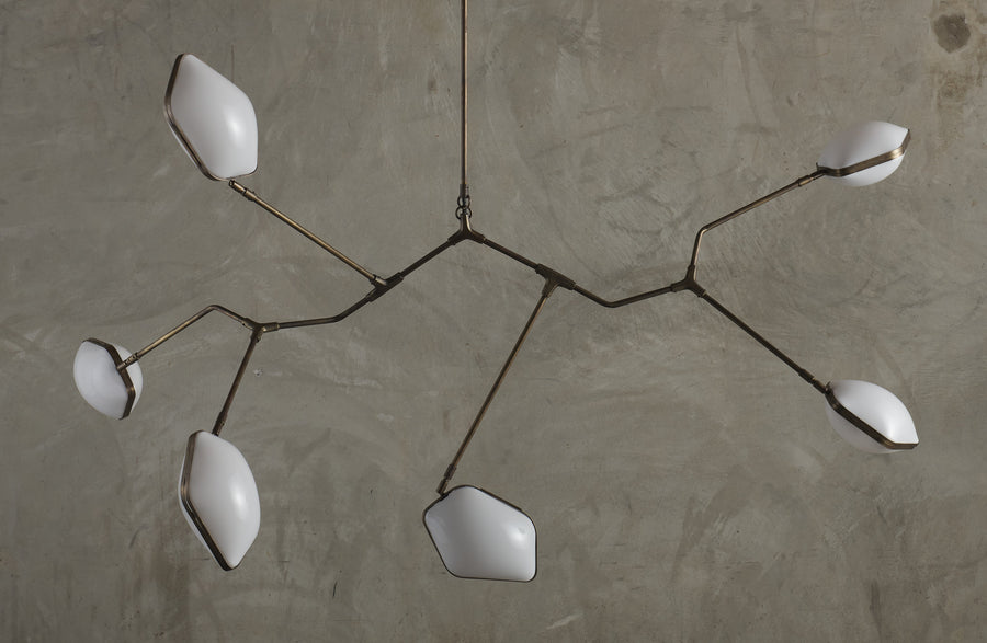 OPALINE BRASS FIXTURE BY THIERRY JEANNOT