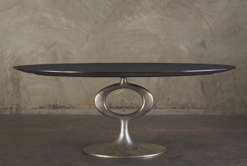 BCW OP ELLIPSE TABLE WITH WOOD TOP