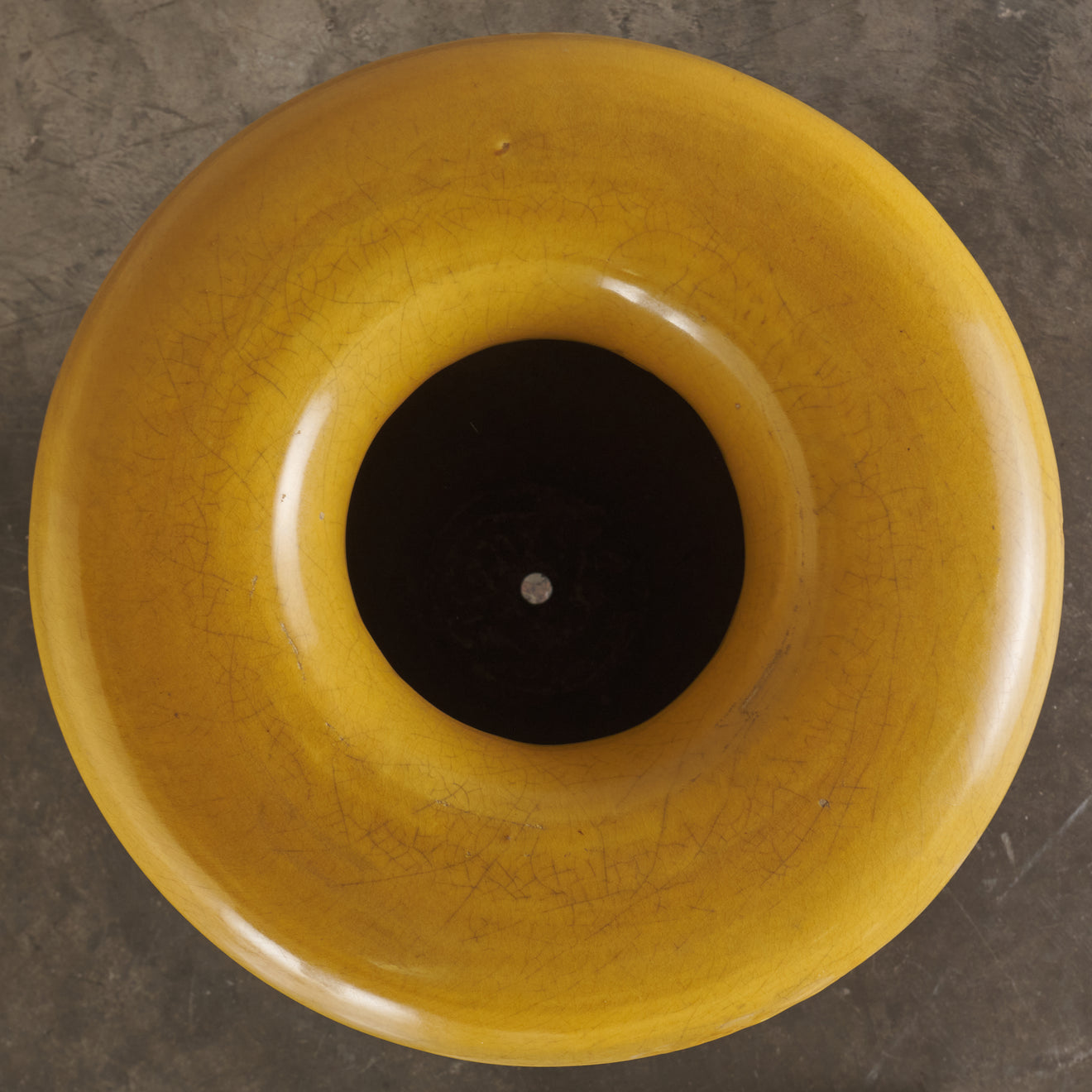 PACIFIC POTTERY URN WITH IRON STAND, USA, 1920's