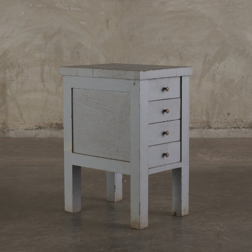 PAINTED 4-DRAWER SIDE CABINET