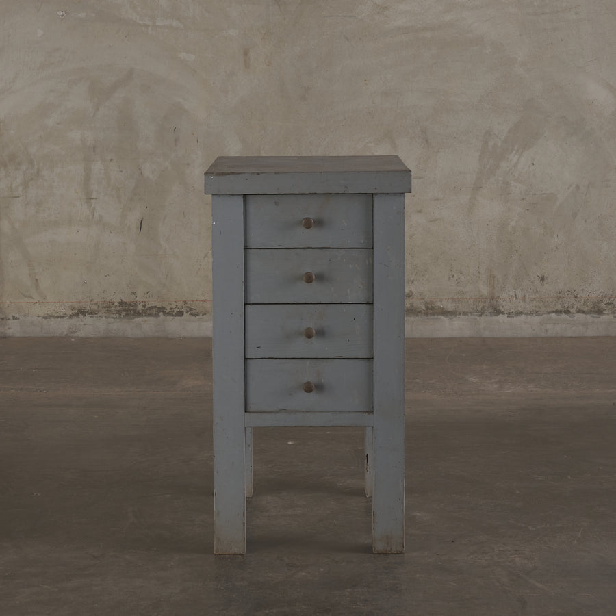 PAINTED 4-DRAWER SIDE CABINET